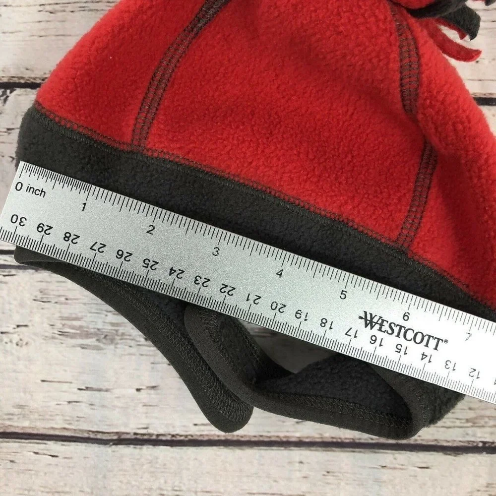 Old Navy Fleece Beanie -‎ Red and Gray Ohio State Colors - Size S